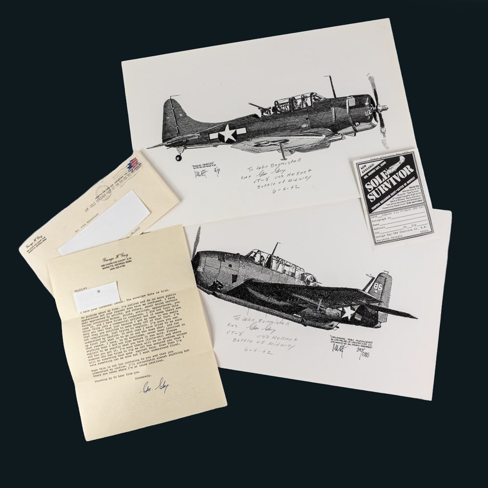 WWII Midway Sole Survivor ENS George Gay VT-8 (1 of 6)