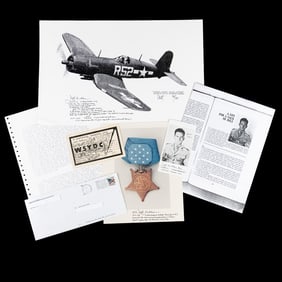 Signed Prints Jefferson DeBlanc USMC MOH VMF-112