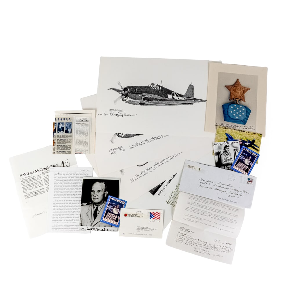 Signed Aces, MOH Notables #43 David McCampbell (1 of 16)