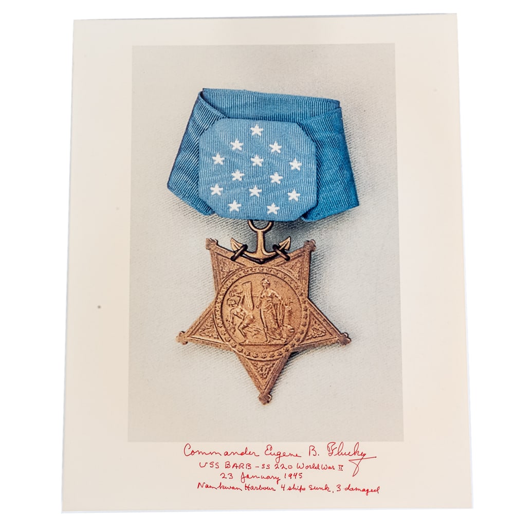 USS Barb Cmdr Eugene Fluckey MOH Documents - 4