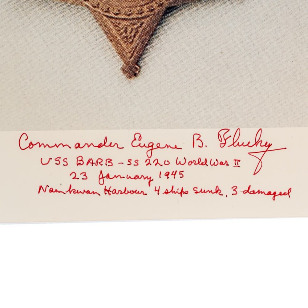 USS Barb Cmdr Eugene Fluckey MOH Documents - 5