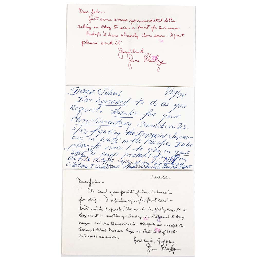 USS Barb Cmdr Eugene Fluckey MOH Documents - 7