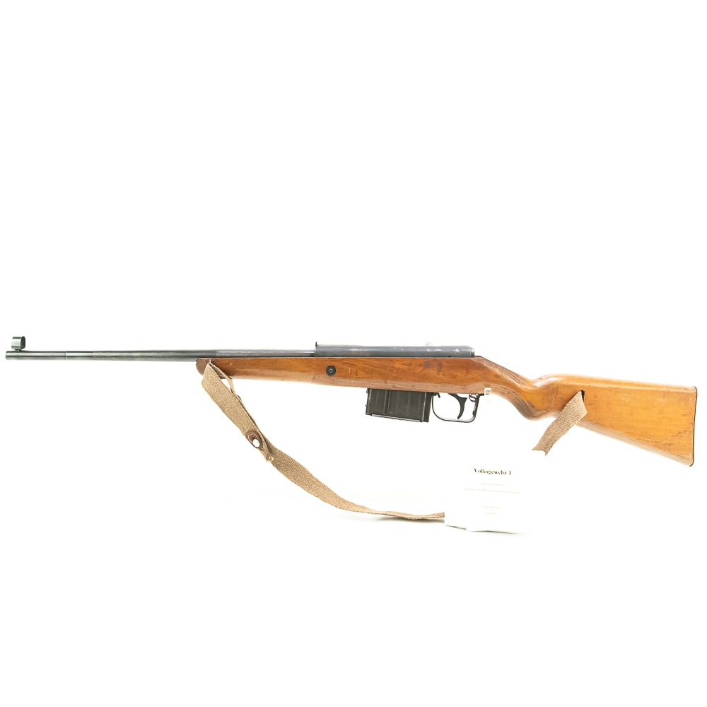 RARE! Volkssturmgewehr VG-1 8mm Rifle (C) 185: RARE! Volkssturmgewehr VG-1 8mm Rifle in excellent though crude condition with an excellent bore. During the closing months of WWII Hitler tried all possible means to stop Allied advances on all front