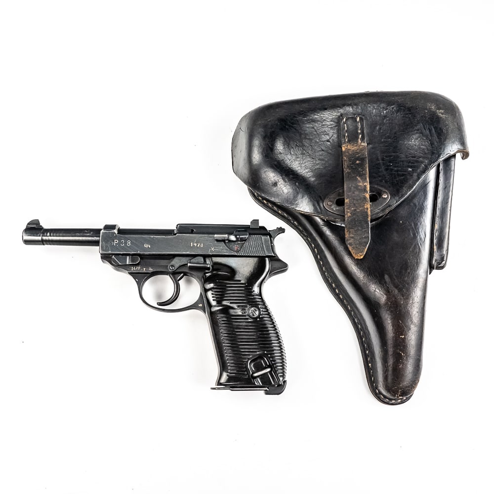 VERY RARE P-38 CYQ X Block w/holster (1470x) (C) (1 of 16)