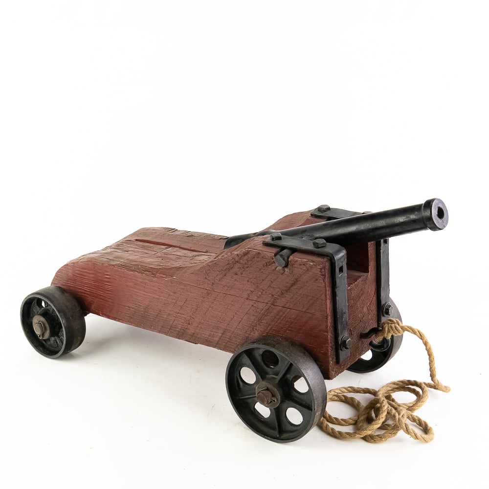 Vintage/Antique Signal Cannon on Wheeled Carriage (1 of 19)