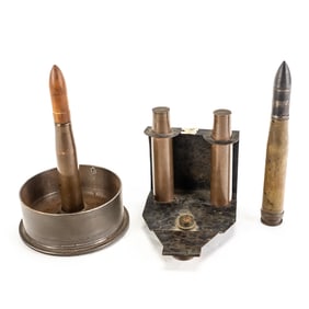 WWII German Ammunition Trench Art Lot