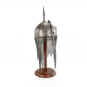 Indo-Persian Khula Khud Steel Helmet