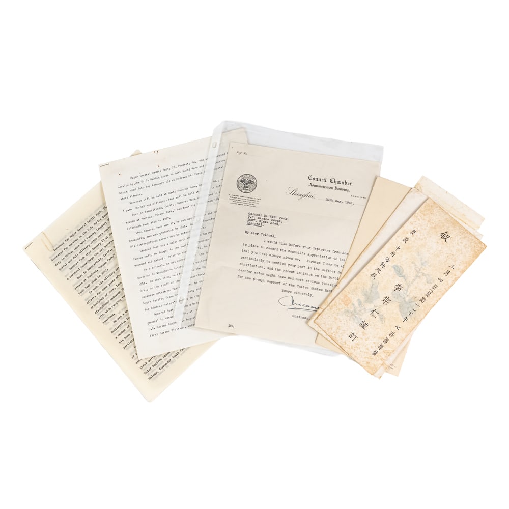 Major General DeWitt Peck USMC Personal Documents - 4