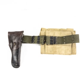 WWII US M1911 Holster and Thompson Pouch