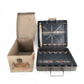 WWII German Cases Pressed Paper& Metal 37mm