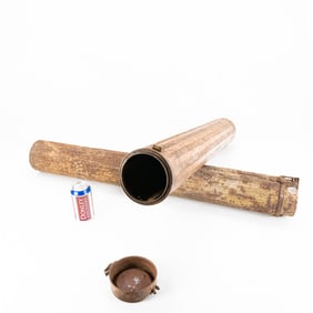 WWII German 8.8cm Flak Shell Canisters (2)