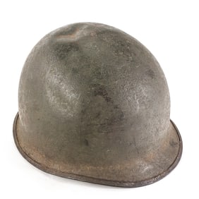 WWII Front Seam, Swivel Bale M1 Helmet with Liner
