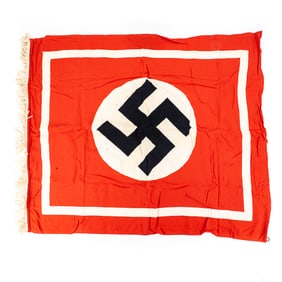 WWII German NSDAP Podium Banner W/Rings