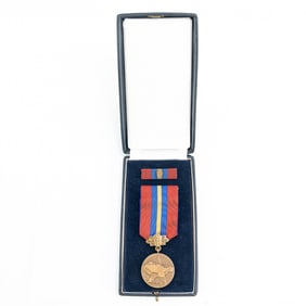 CSSR Czech Merit to People's Militia Medal W/Case