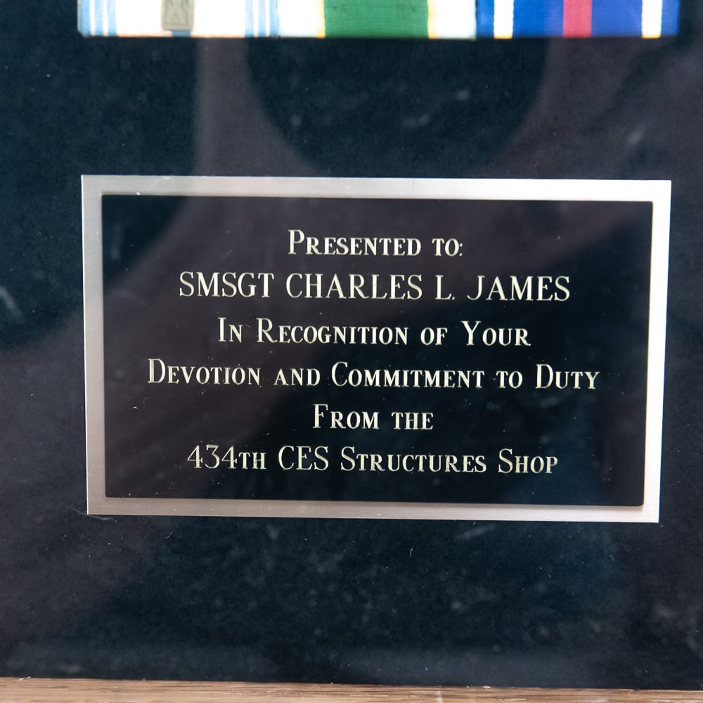 Burial Flag, USAF Display Case, Plaque, Cert, Cap - 3