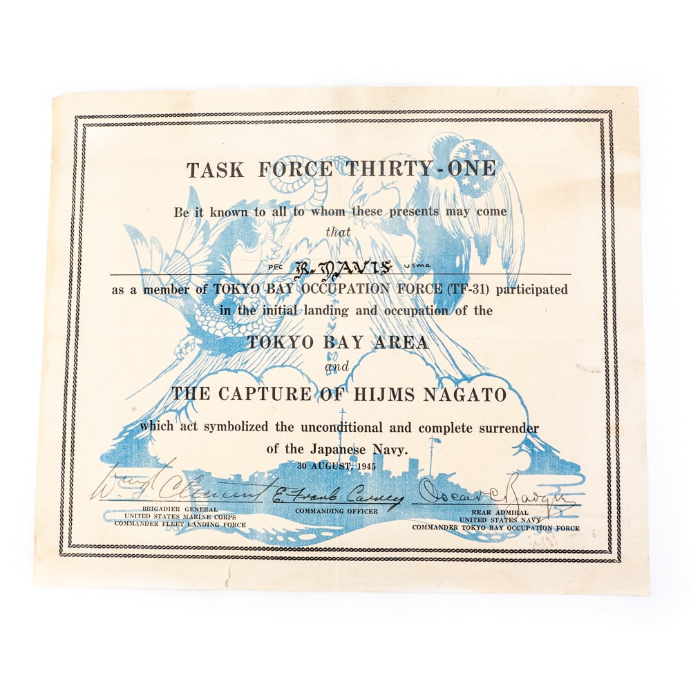 WWII Jap Occupation/Surrender Document Group - 7