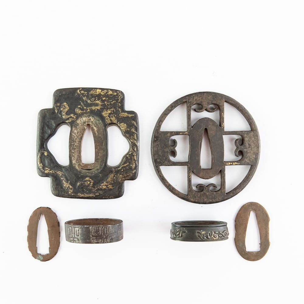 Antique Japanese Samurai Sword Fittings (1 of 12)