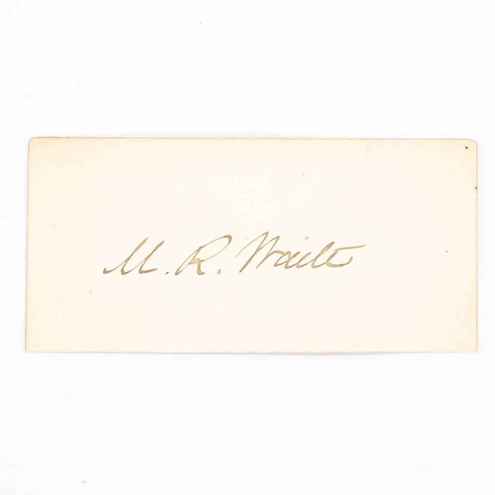 19th C Morrison R. Waite Chief Justice Autograph (1 of 2)