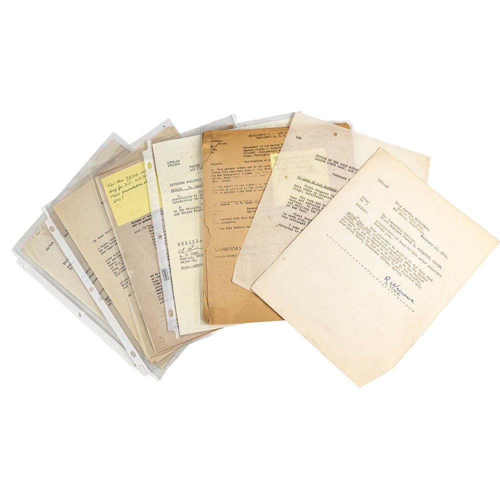 WWII USMC Capt. Joseph J. McCarthy MOH Archive - 2