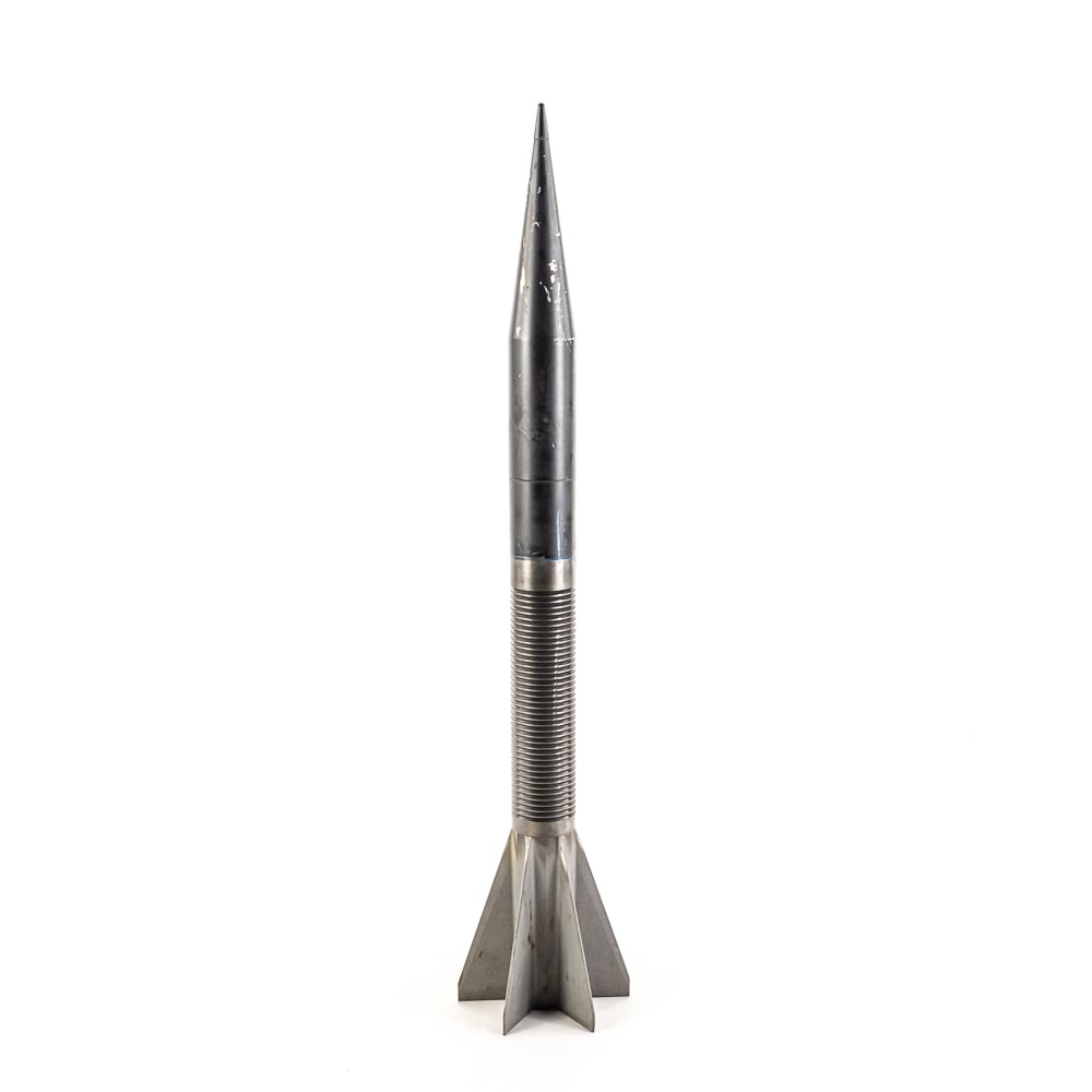 US M735 105MM APDST training Projectile: Inert training variant of M735 APDST(Armor Piercing Discarding Sabot Tracer) projectile for 105mm Cannon as used on M60 and early M1 Abrams tanks. Projectile is in excellent condition, but has been