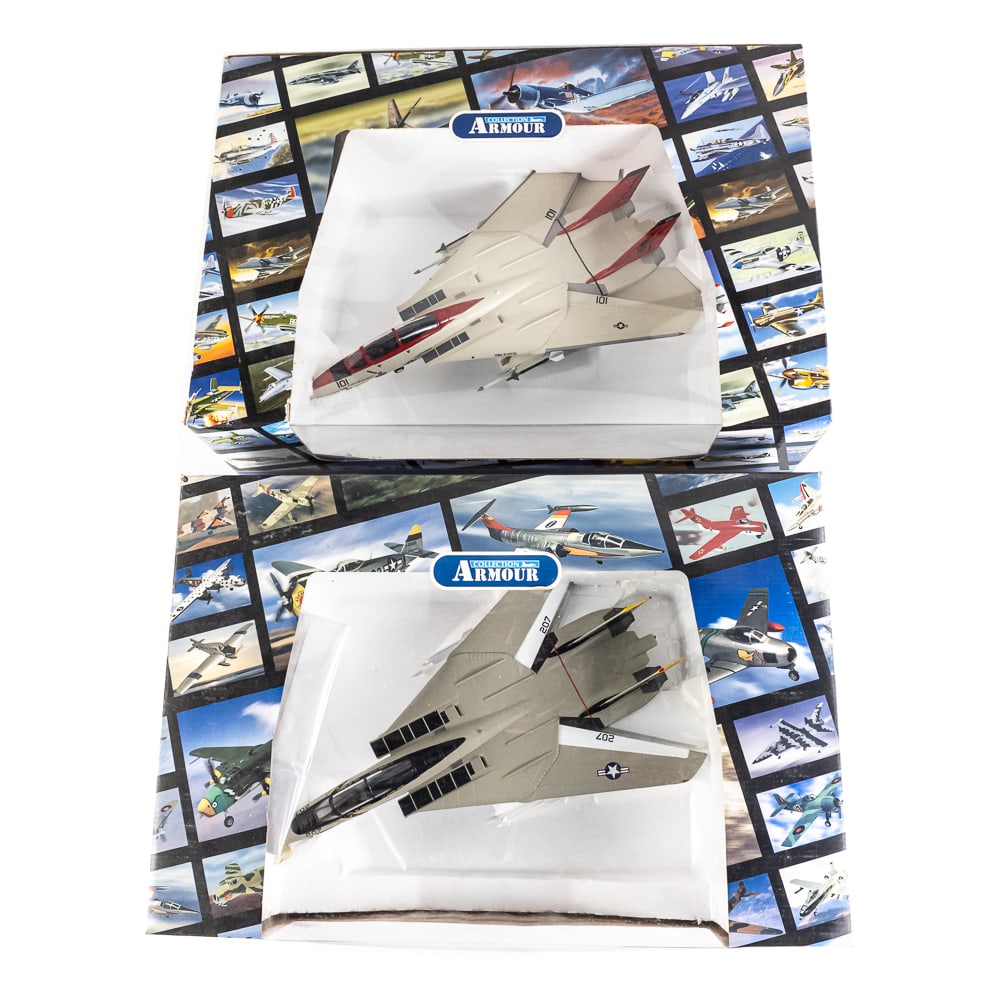 Pair Franklin Mint 1/48 F-14 Tomcats (1 of 20)