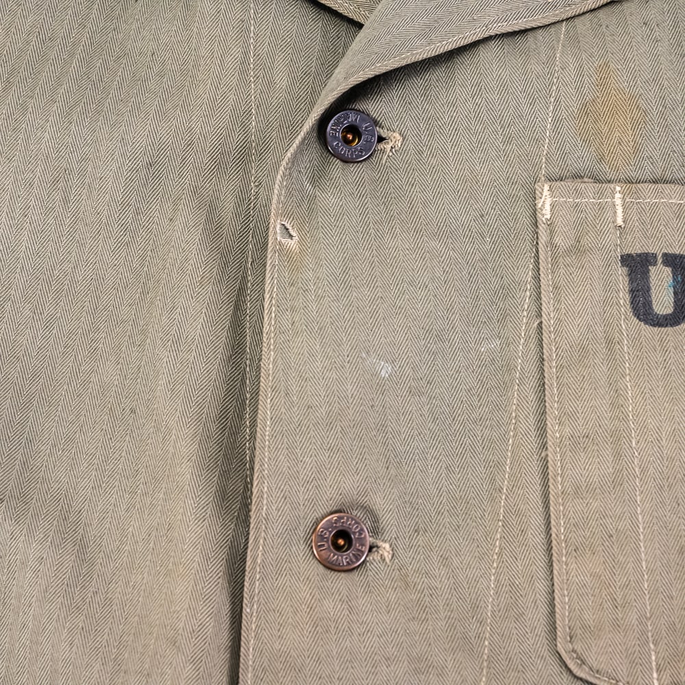 WWII USMC P41 HBT Field Utility Jacket - 4