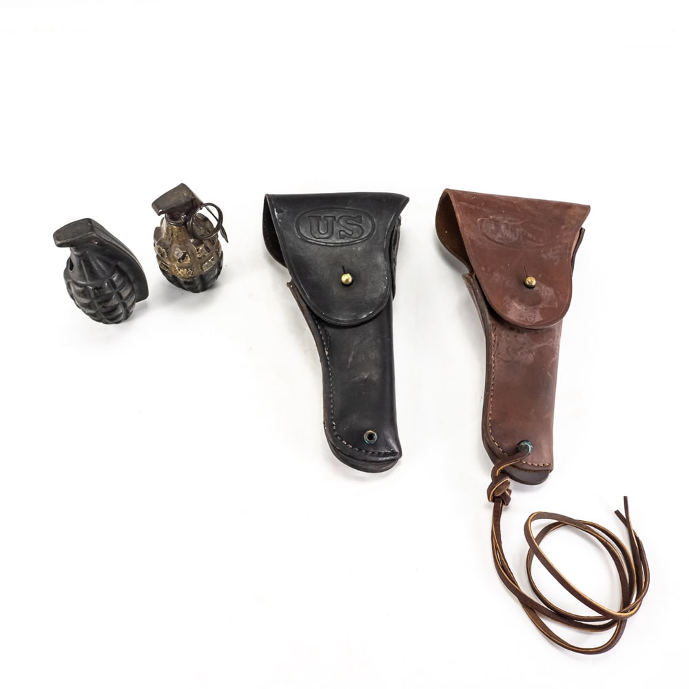 WWII BOYT US Holsters, Training Grenades INERT (2) (1 of 17)