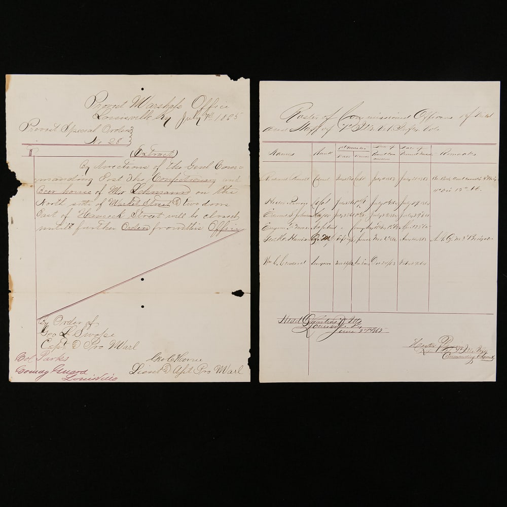 Civil War 7th Ill, Docs at End of War (1 of 14)