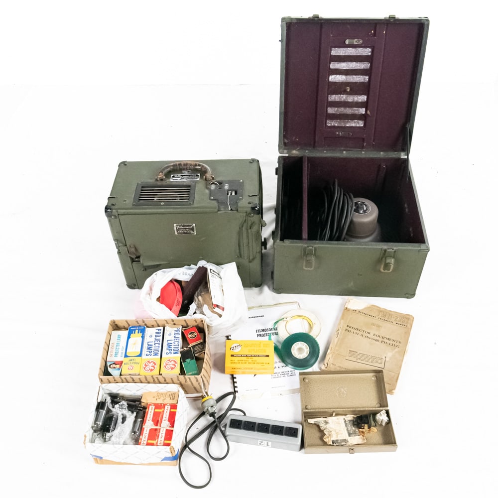 WWII US Army Signal Corps Projector/Speaker/More (1 of 7)