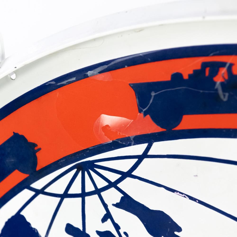 42" Globe Gasoline DSP Porcelain Advertising Sign - 9