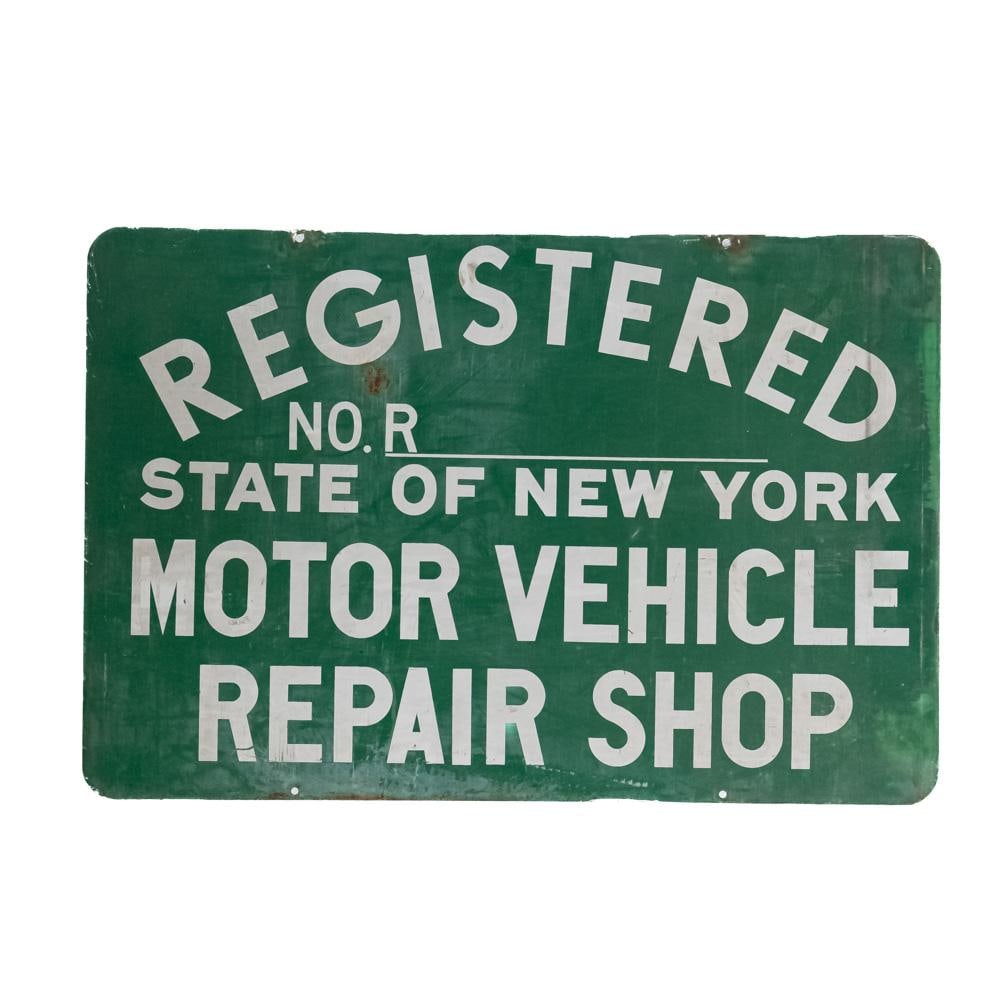 Registered NY Repair Shop DST Advertising Sign (1 of 6)