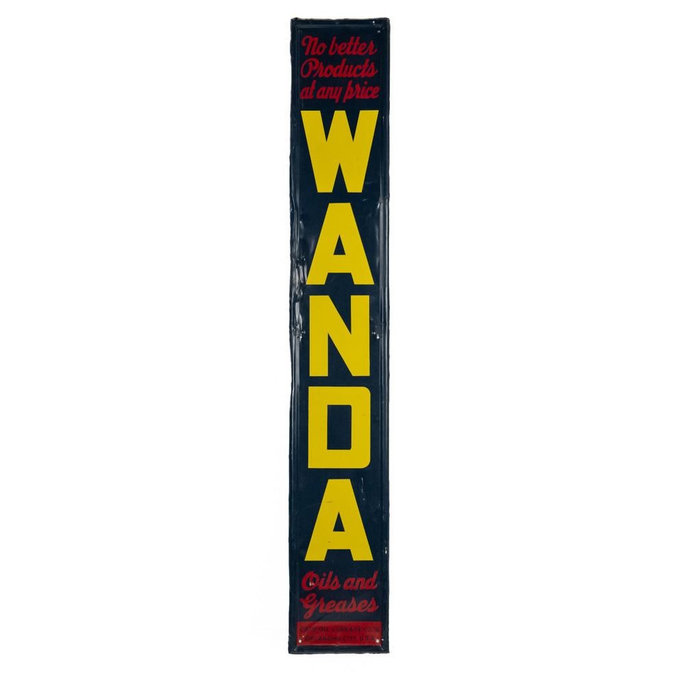 70" Wanda Oil Products SST Advertising Sign (1 of 6)