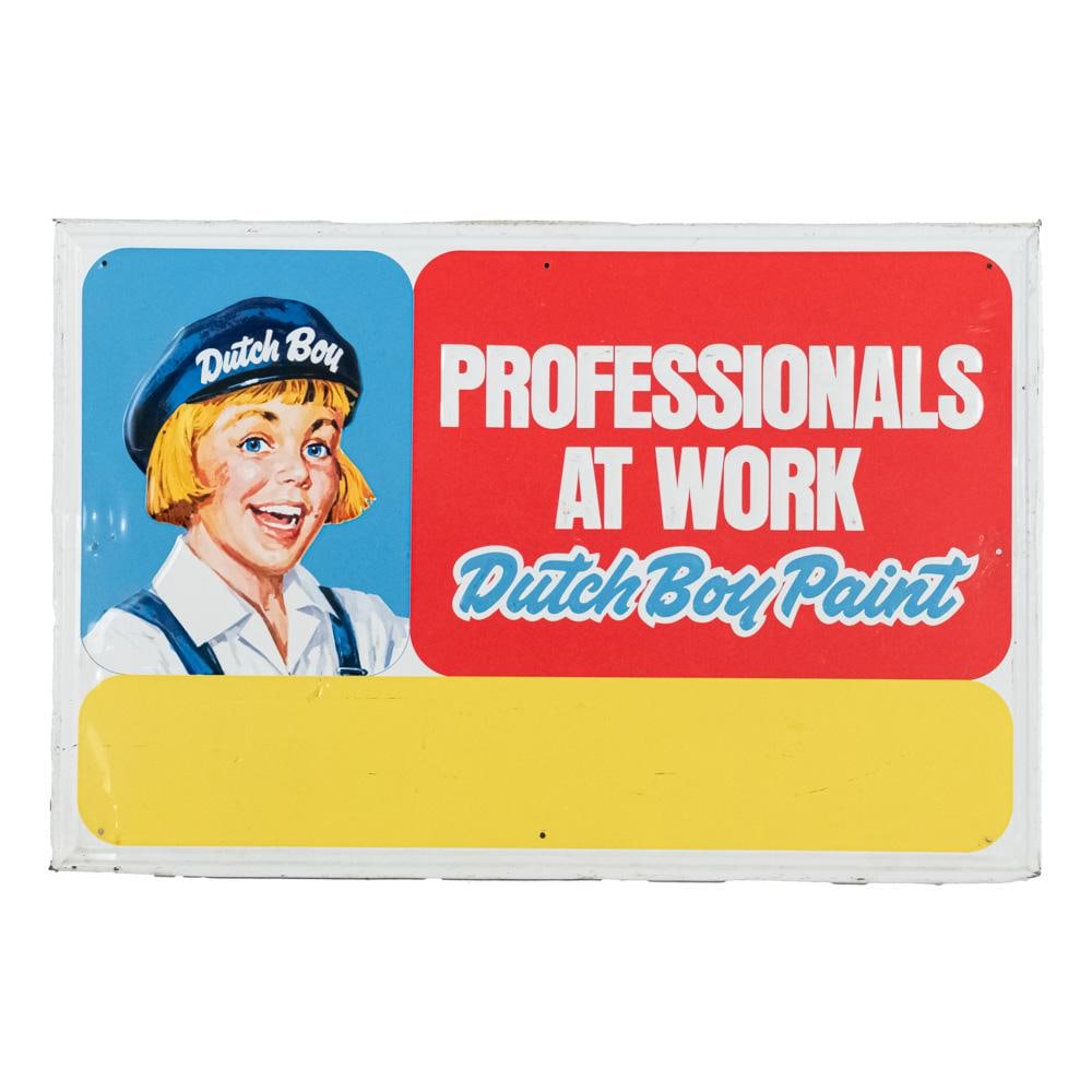 Dutch Boy Paint Embossed SST Advertising Sign (1 of 5)