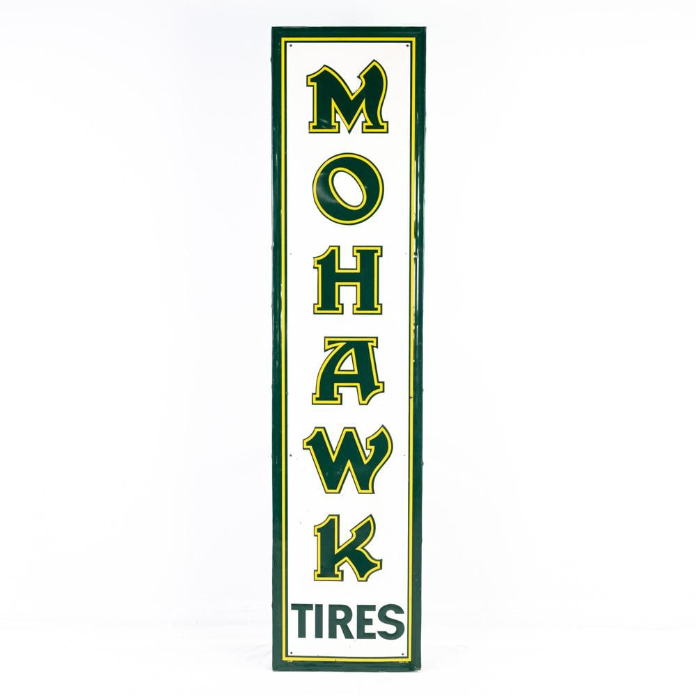 71" Mohawk Tires Embossed SST Advertising Sign (1 of 7)