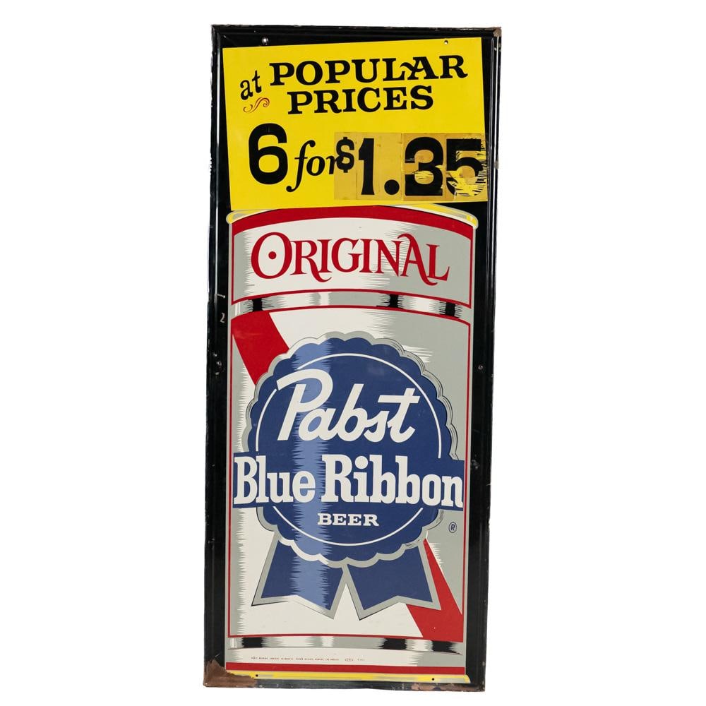 1950s-60s Pabst Blue Ribbon SST Advertising Sign (1 of 7)
