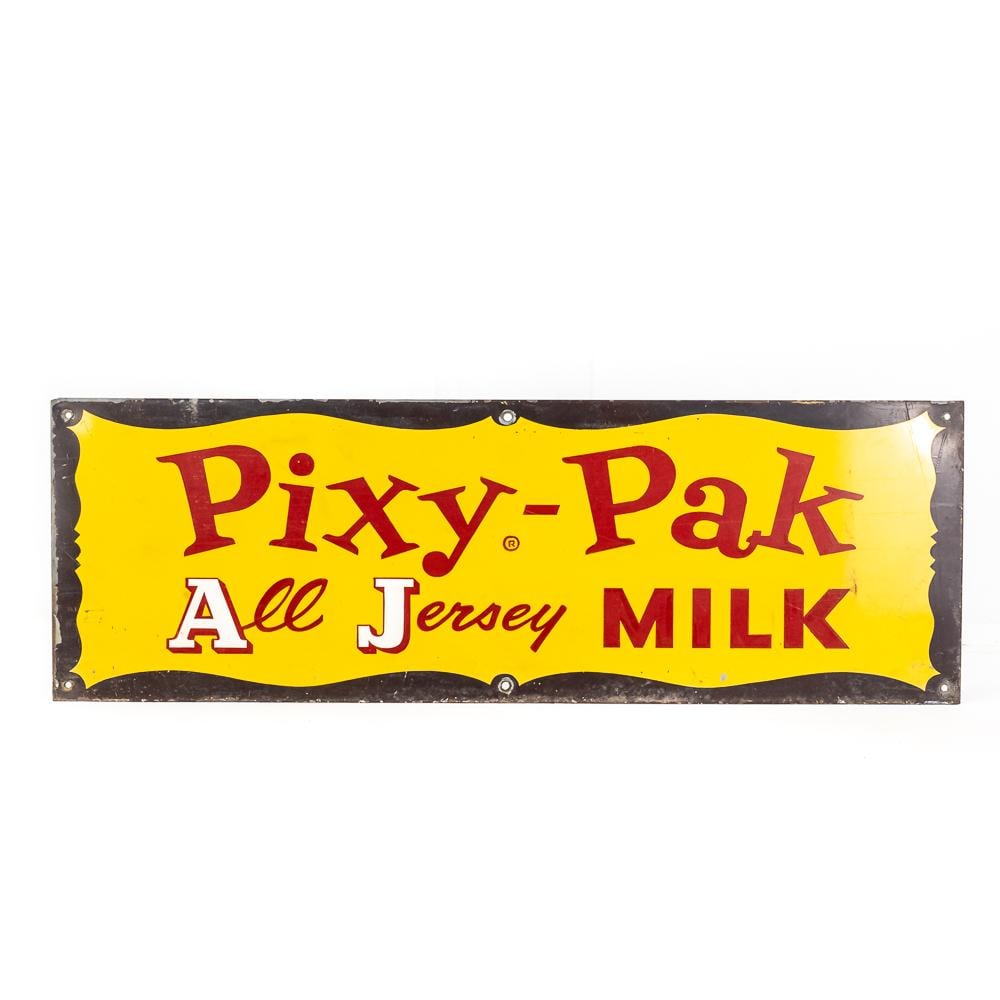 PIXY-PAK All Jersey Milk SST Advertising Sign (1 of 4)