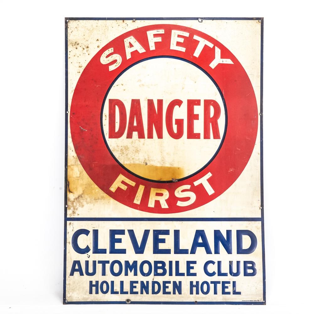 Cleveland Motor Club Danger Hotel Advertising Sign (1 of 4)