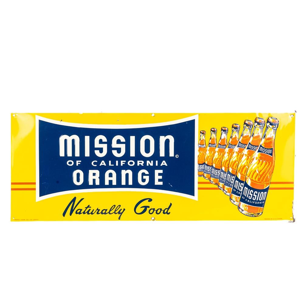 Mission Orange Embossed SST Advertising Sign (1 of 4)