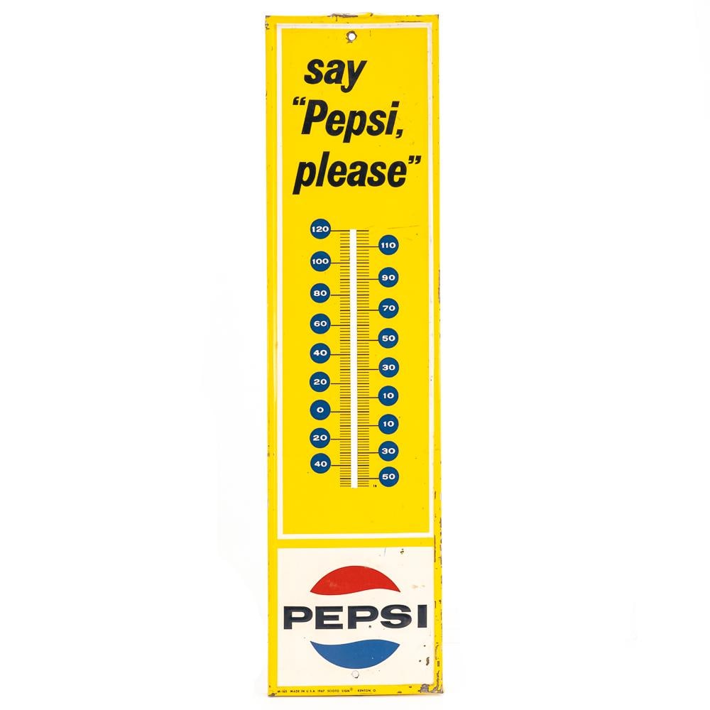 1967 Pepsi Please M-165 Advertising Thermometer ** (1 of 5)