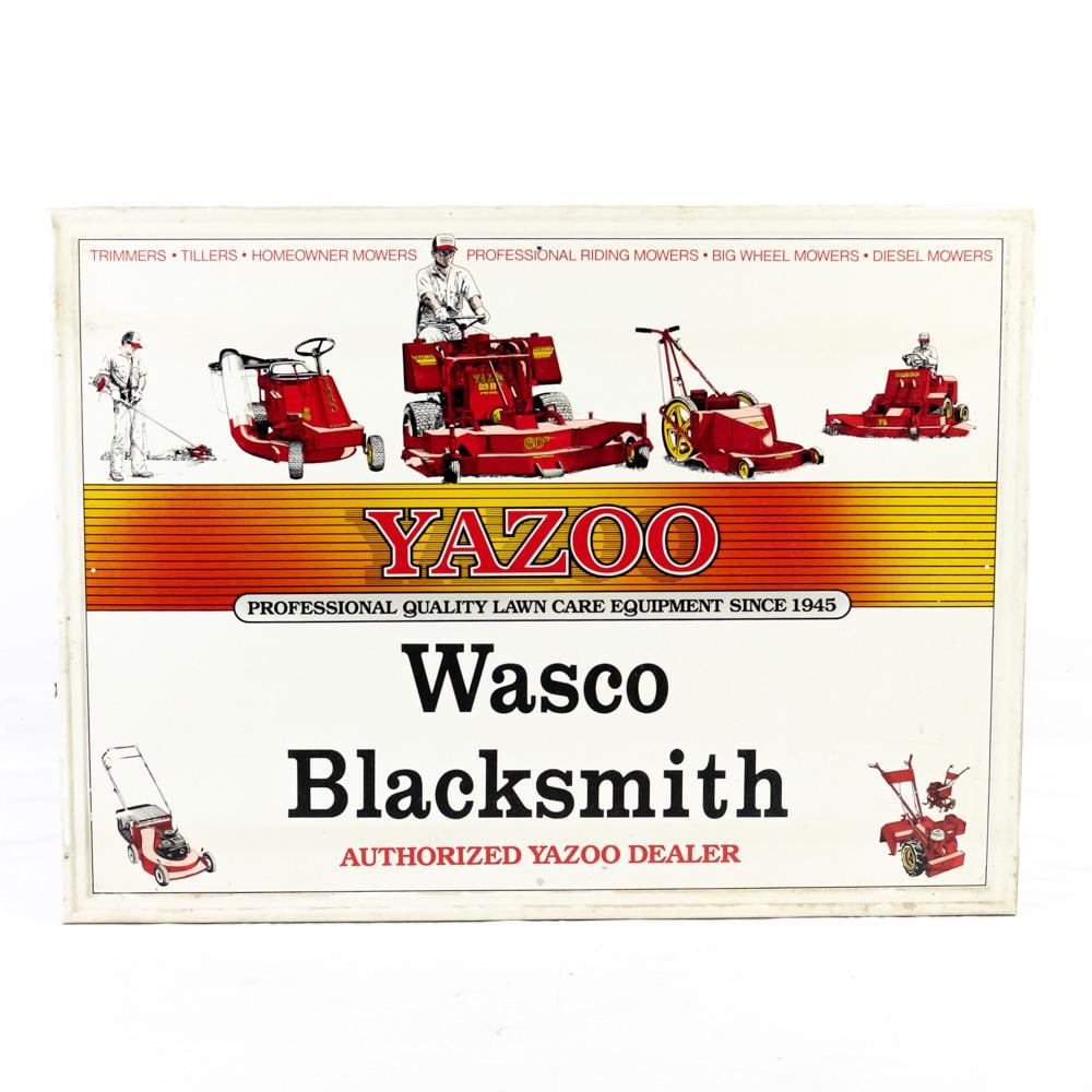 47" YAZOO Wasco Blacksmith SST Advertising Sign (1 of 5)
