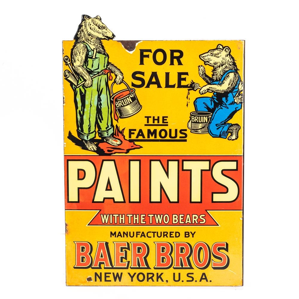 Baer Bros Paints DSP Flange Advertising Sign - 5