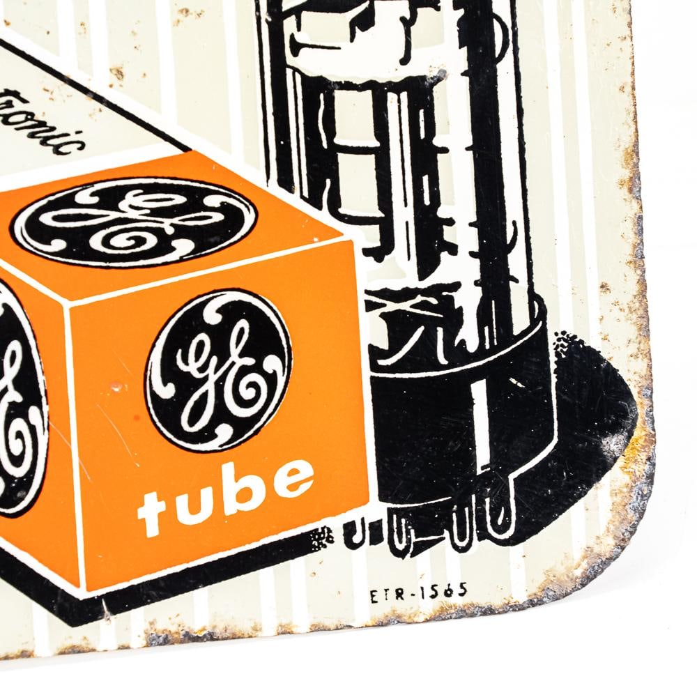 GE TV Radio Service DSP Advertising Flange Sign - 8