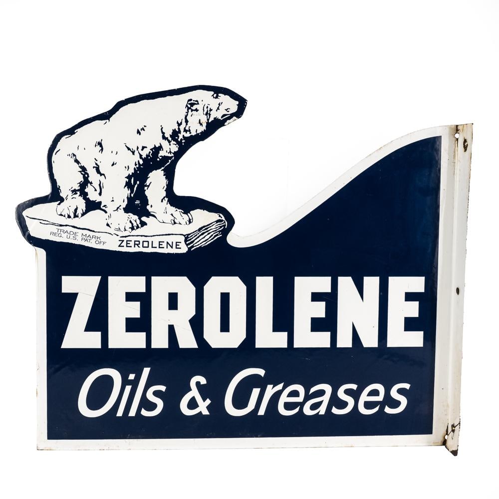 Zerolene Oil & Greases DSP Flange Advertising Sign (1 of 5)