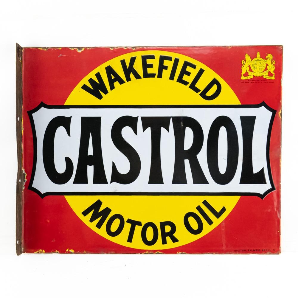 Wakefield Castrol Oil DSP Flange Advertising Sign (1 of 8)