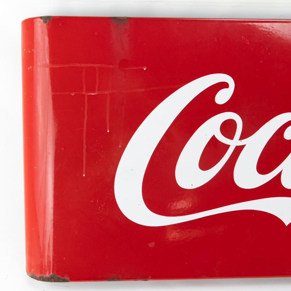 Coca-Cola Horizontal Metal Insert Advertising Sign - 3