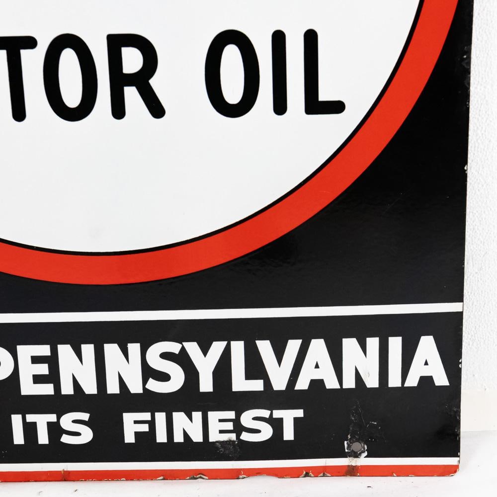 Veedol Motor Oil DSP Tombstone Advertising Sign - 3