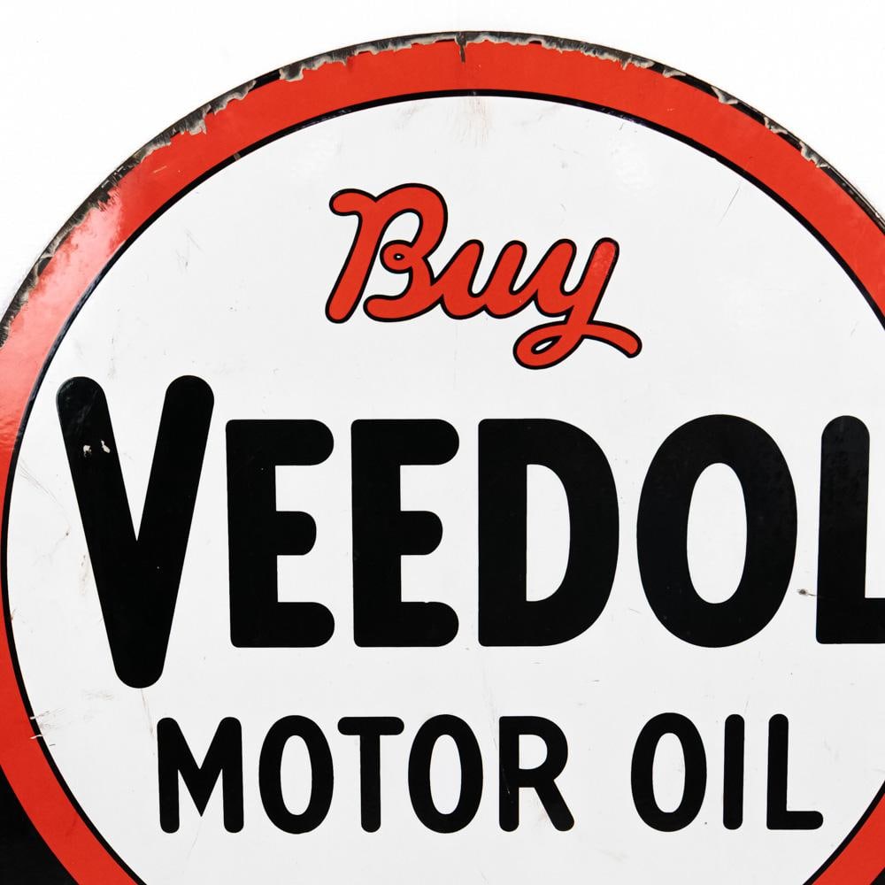 Veedol Motor Oil DSP Tombstone Advertising Sign - 8