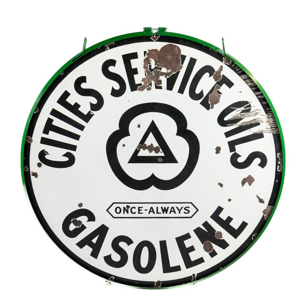 46" Cities Service Oils Gas DSP Advertising Sign - 6