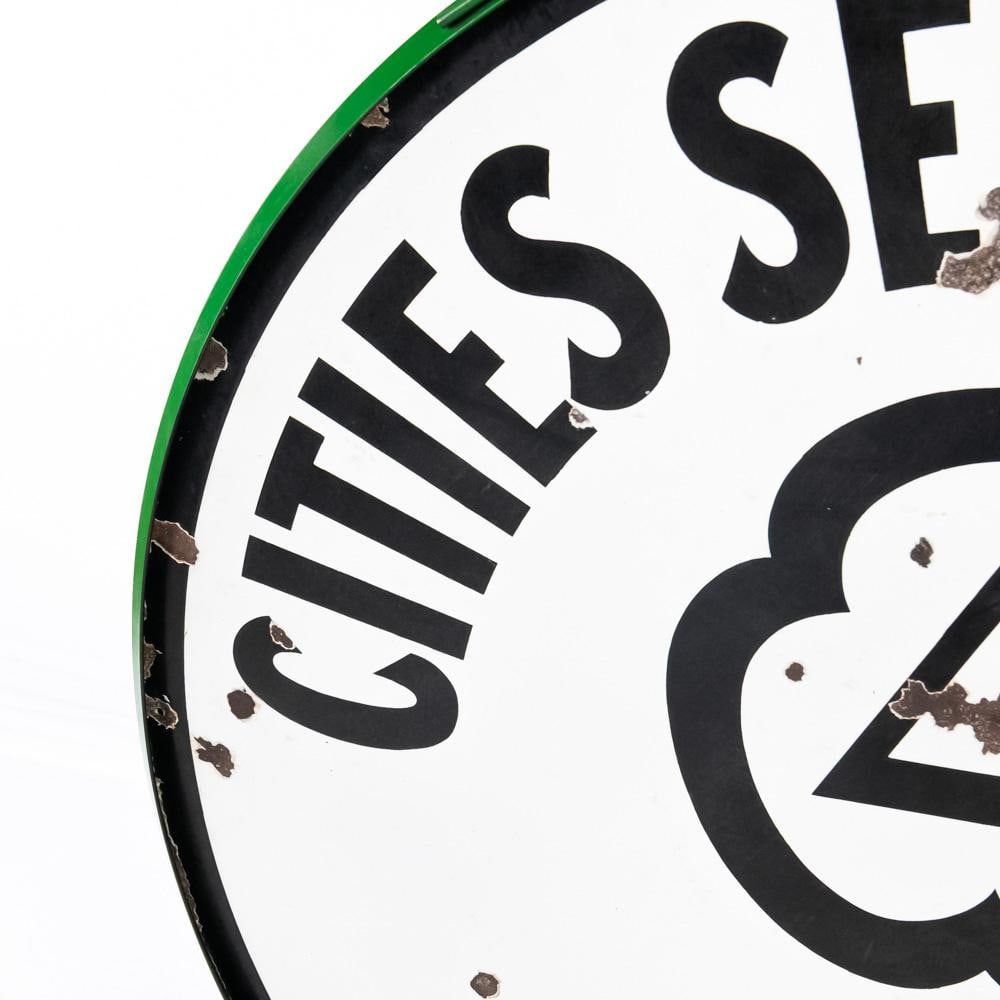 46" Cities Service Oils Gas DSP Advertising Sign - 9