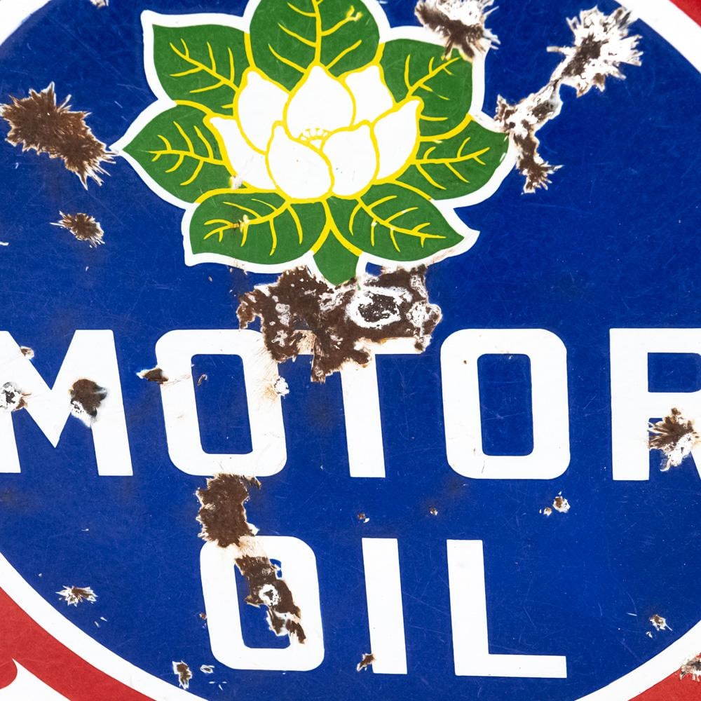 42" Magnolia Gas Motor Oil DSP Advertising Sign - 3